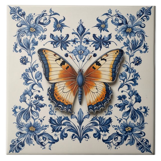 Schmetterling 2 fliese (Vorderseite)