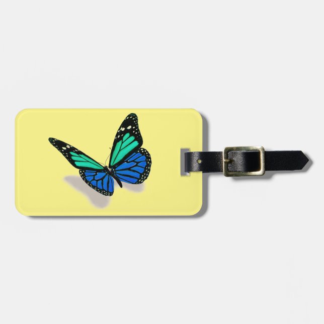Schmetterling 3D Gepäckanhänger (Vorderseite horizontal)