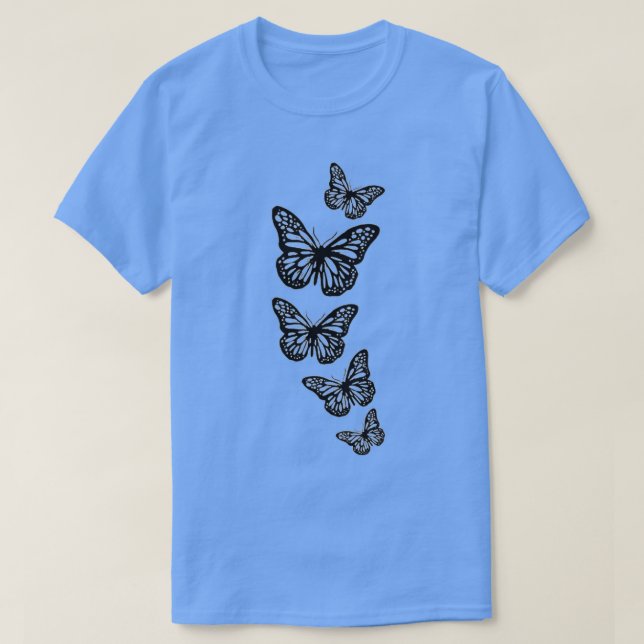 Schmetterling 5x T-Shirt (Design vorne)