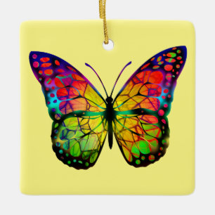 SCHMETTERLING ABSTRAKT KERAMIKORNAMENT