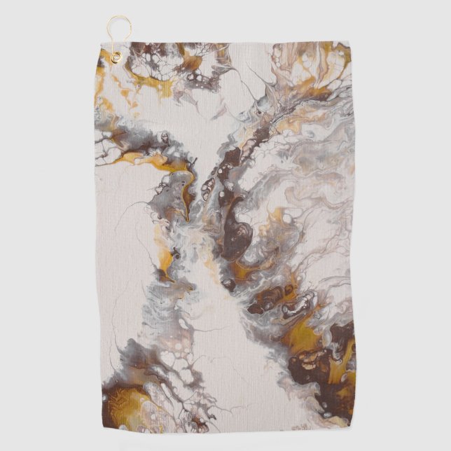 Schmetterling - abstrakte Acrylsäure Golfhandtuch (Vorderseite)