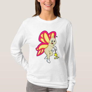 Schmetterling als Zauberer mit Zauberstab T-Shirt