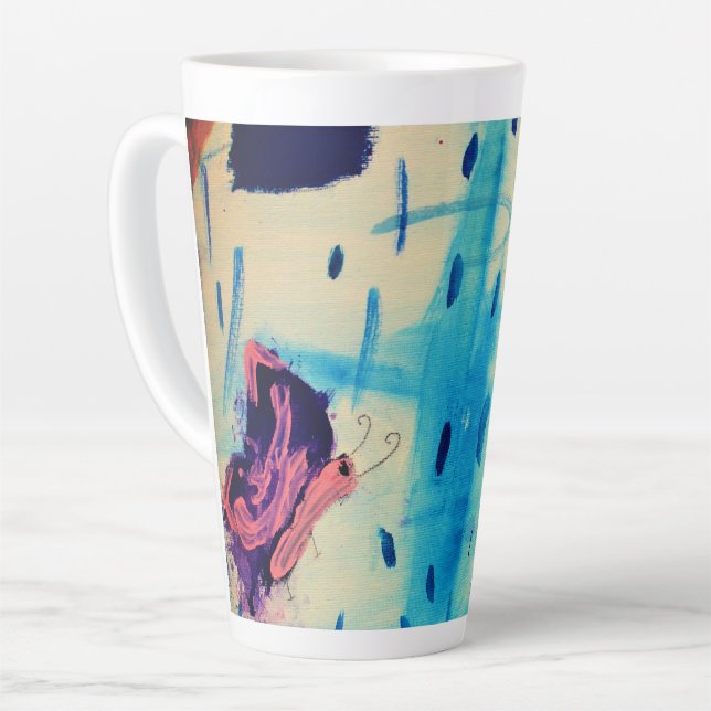 Schmetterling am Regentag Milchtasse (Linke Ecke)