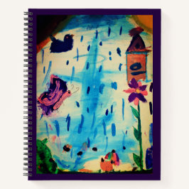 Schmetterling am Regentag Notizbuch