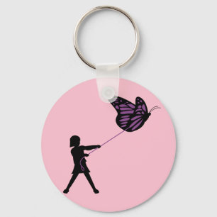 Schmetterling an der Leash-Schlüsselkette Schlüsselanhänger