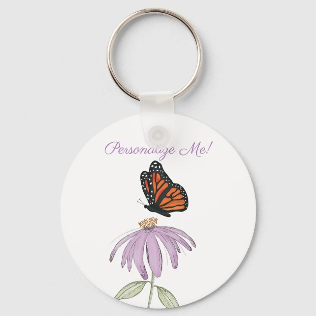 Schmetterling an der Schlüsselkette der Kone-Blume Schlüsselanhänger (Vorderseite)