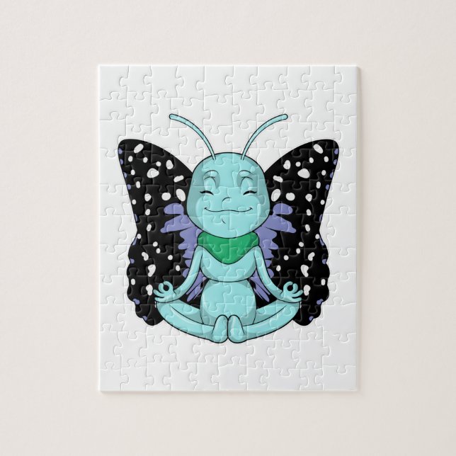 Schmetterling an Yoga-Stretching-Legen (Vertikal)