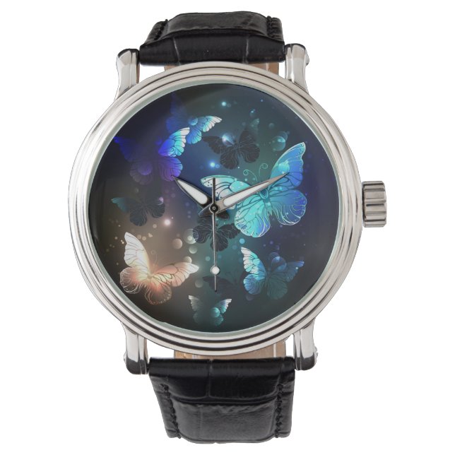 Schmetterling Armbanduhr (Vorderseite)