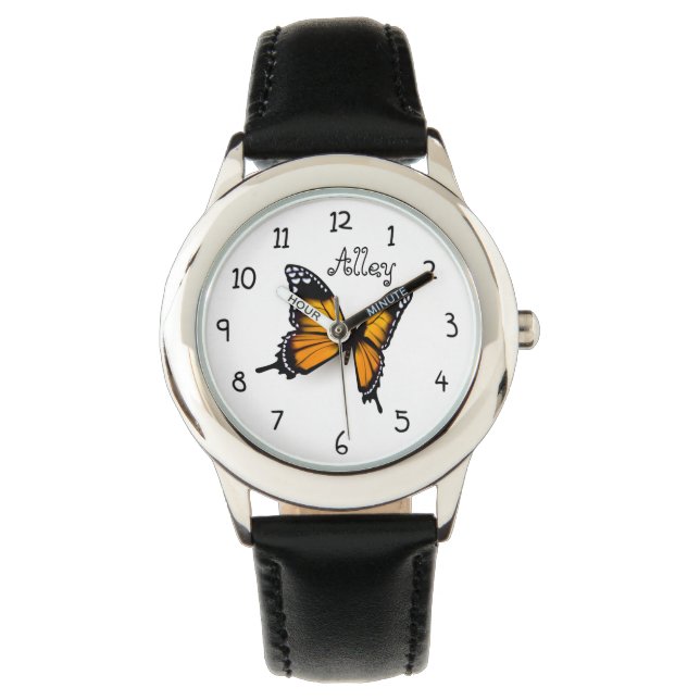 Schmetterling Armbanduhr (Vorderseite)