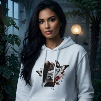 Schmetterling Ästhetik Mädchen Hoodie