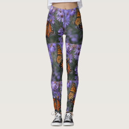 Schmetterling auf Aster Leggings