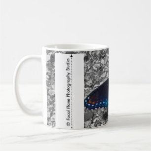Schmetterling auf Beton Kaffeetasse