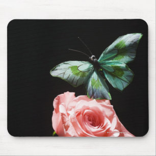 Schmetterling auf Blume Mousepad