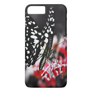 Schmetterling auf der roten Blume Case-Mate iPhone Hülle