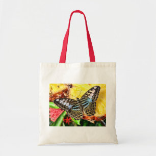 Schmetterling auf einer Ananas Tragetasche