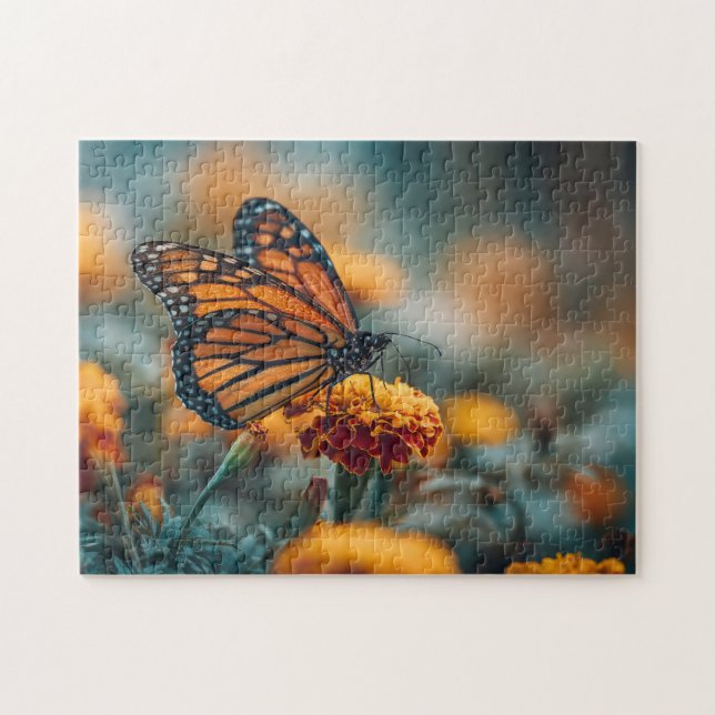 Schmetterling auf einer Ringelblume (Horizontal)