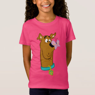 Schmetterling auf Scooby-Doos Nase T-Shirt