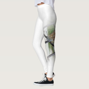 Schmetterling auf Zaun Leggings