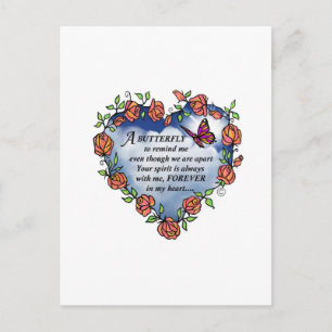 Schmetterling aus dem Himmel Postkarte
