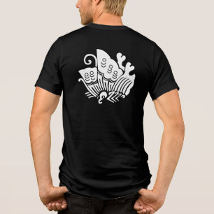 Schmetterling aus japanischem Familienwappen-Frack Tri-Blend Shirt