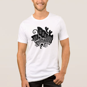 Schmetterling aus japanischem Familienwappen-Frack Tri-Blend Shirt