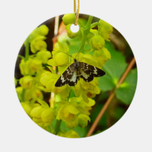 Schmetterling aus Redwood und wilde Oregon-Trauben Keramikornament