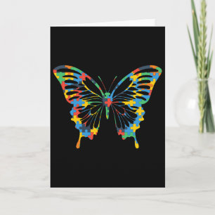 Schmetterling-Autismus-Bewusstseins-Erstaunliches- Karte