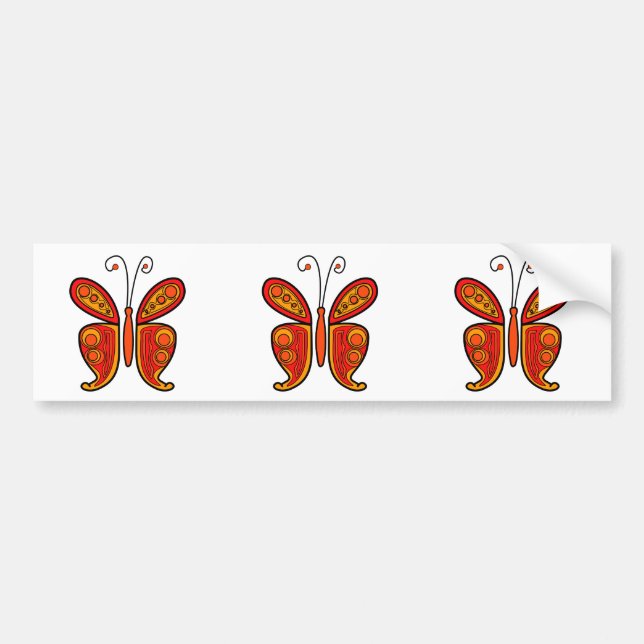 Schmetterling Autoaufkleber (Vorne)