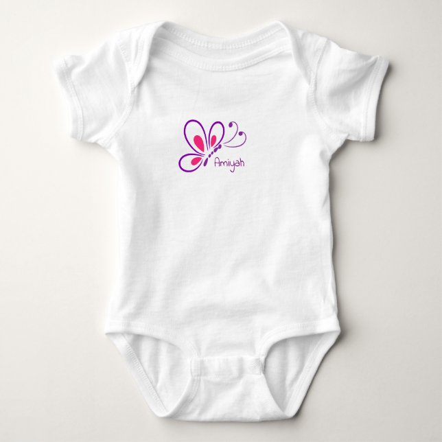Schmetterling Baby Strampler (Vorderseite)