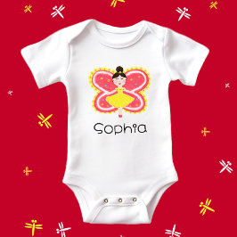 Schmetterling Baby Strampler