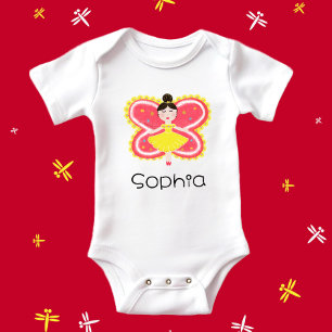 Schmetterling Baby Strampler