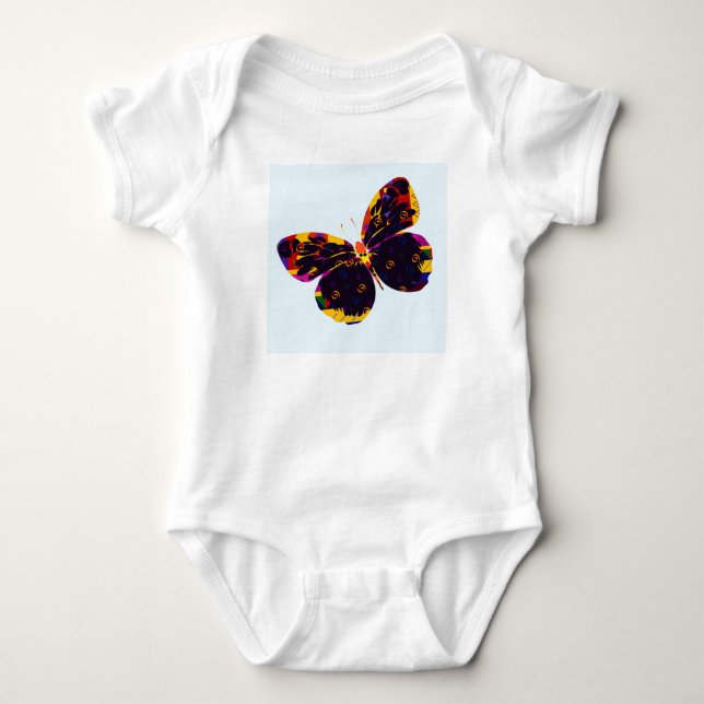 Schmetterling Baby Strampler (Vorderseite)