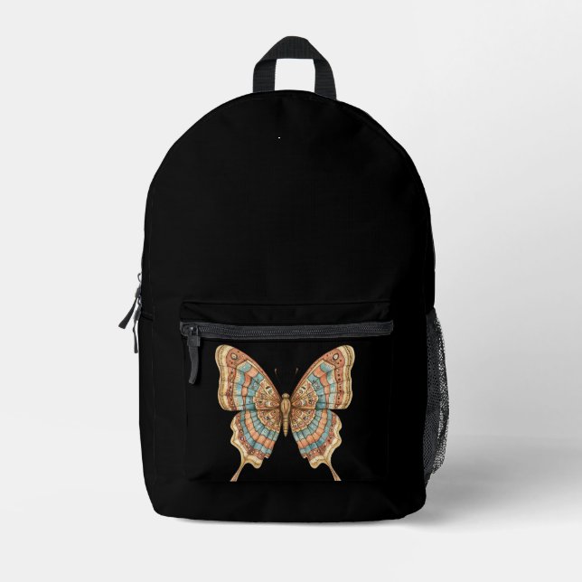Schmetterling Bedruckter Rucksack (Vorderseite)