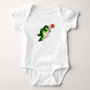 Schmetterling beim Basketball-Sport Baby Strampler