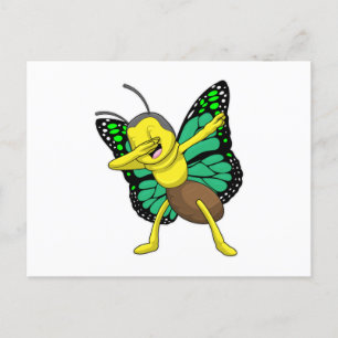Schmetterling beim Hip Hop Dance Dab Postkarte
