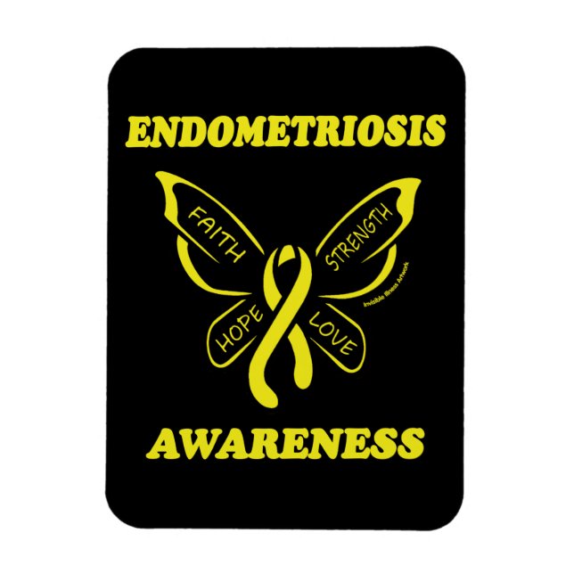 Schmetterling/Bewusstsein...Endometriose Magnet (Vertikal)