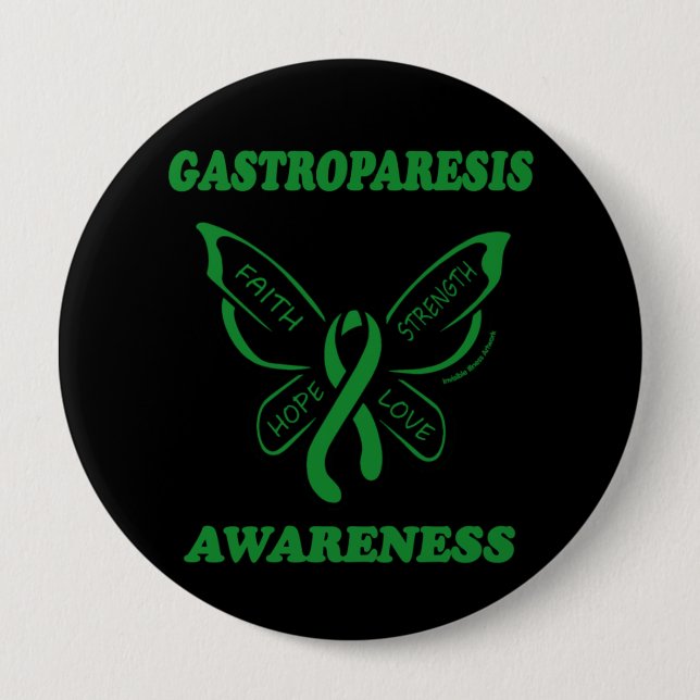 Schmetterling/Bewusstsein...Gastroparese Button (Vorderseite)
