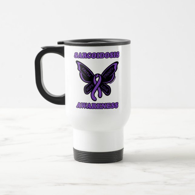 Schmetterling/Bewusstsein...Sarcoidose Reisen Umar Reisebecher (Links)