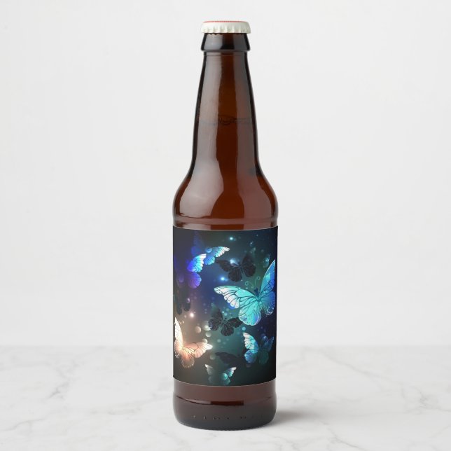 Schmetterling Bierflaschenetikett (Vorderseite)
