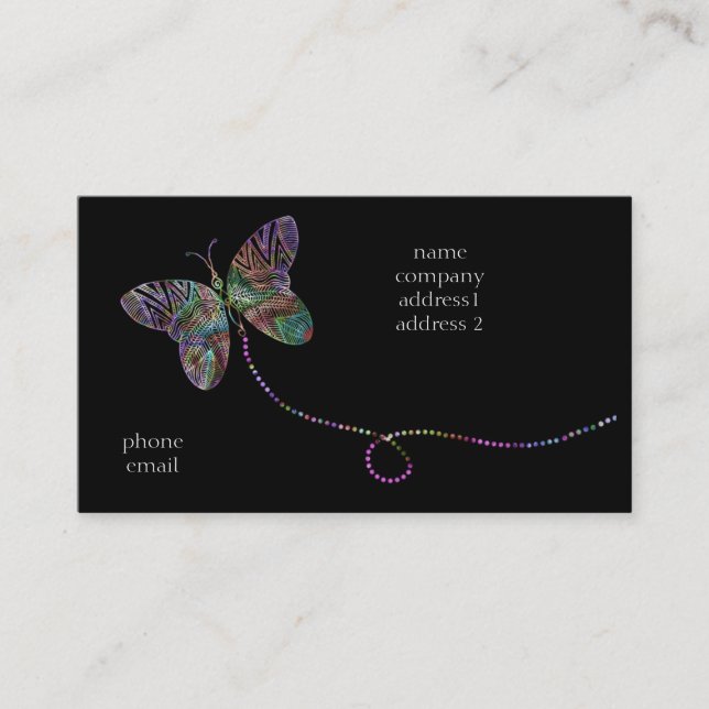 Schmetterling bizcard visitenkarte (Vorderseite)