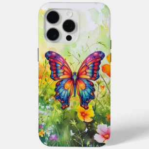 Schmetterling Blau Orange Flügel Case-Mate iPhone Hülle