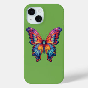 Schmetterling Blau Orange Flügel Case-Mate iPhone Hülle