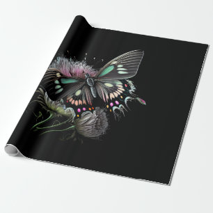 Schmetterling-Blume Geschenkpapier
