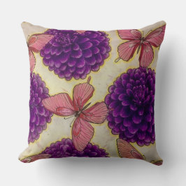 Schmetterling Blume Kissen von HAS Jewels