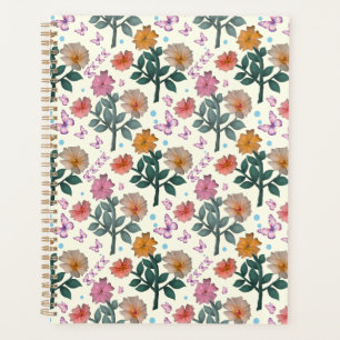 Schmetterling Blumen Garten Muster Planer