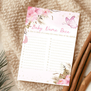 Schmetterling Blumen Raten Shower Baby Name Rennsp
