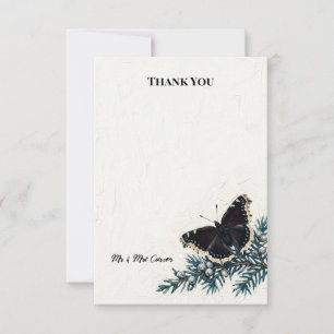 Schmetterling Botanische Hochzeit Danke Karte