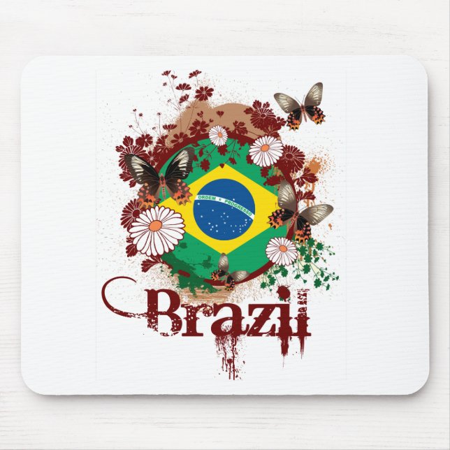 Schmetterling Brasilien Mousepad (Vorne)