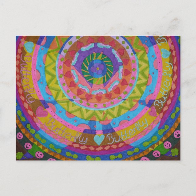 Schmetterling Butterfly Postkarte (Vorderseite)