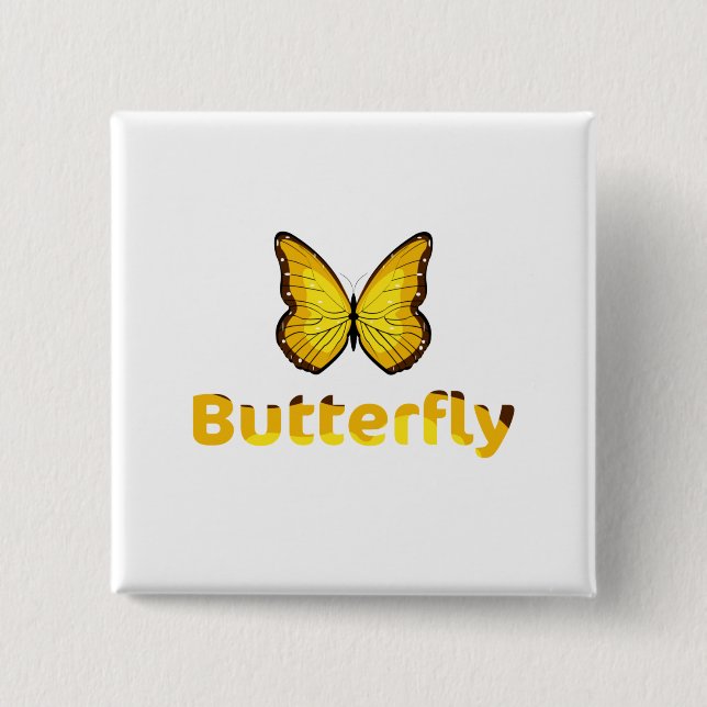 Schmetterling Button (Vorderseite)